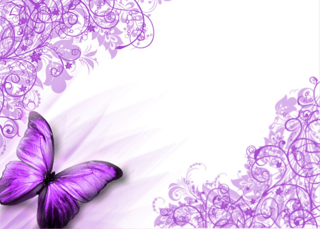 Purple Butterfly Background Wallpaper 
