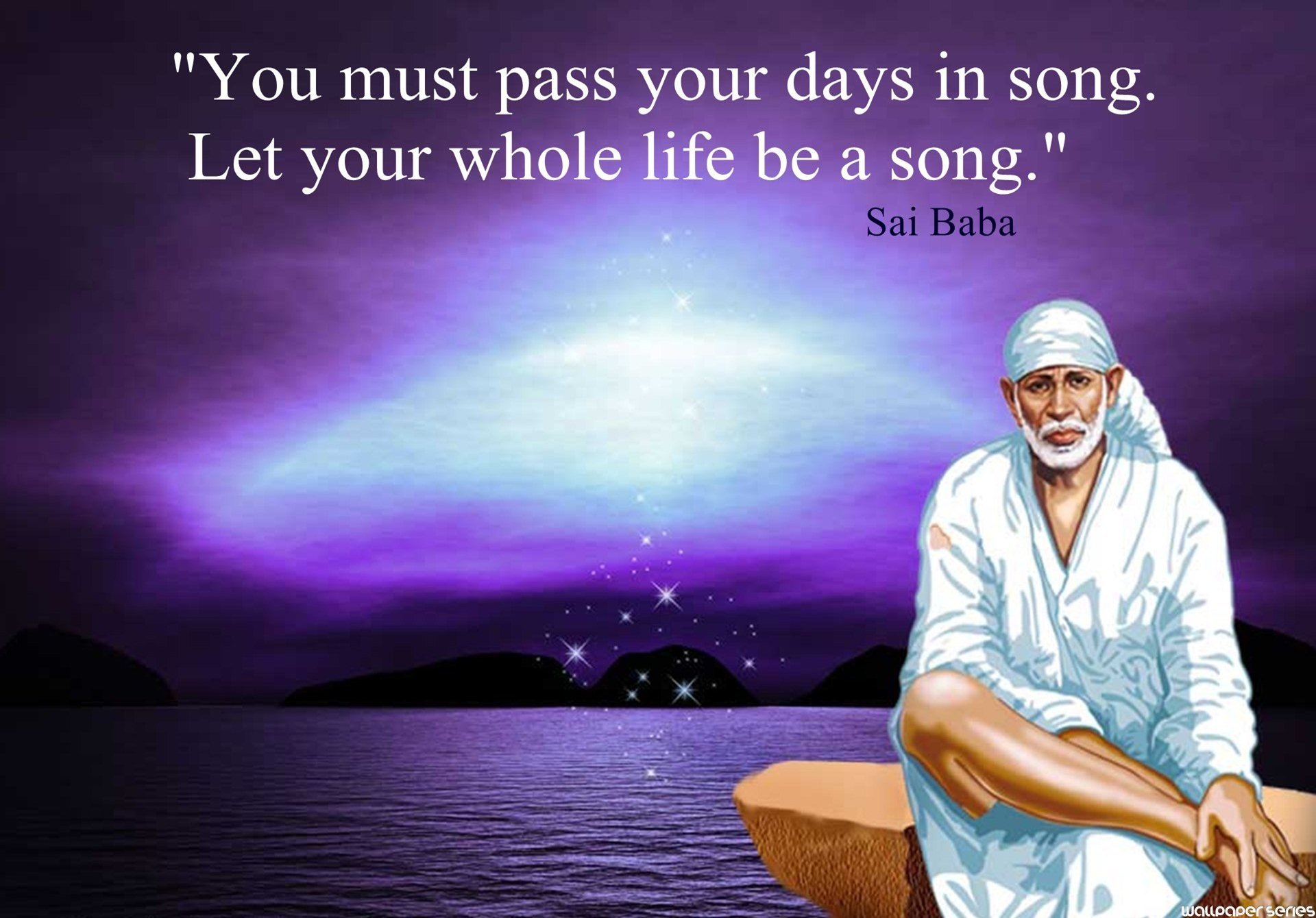 Sai Baba Song Quotes Wallpaper 