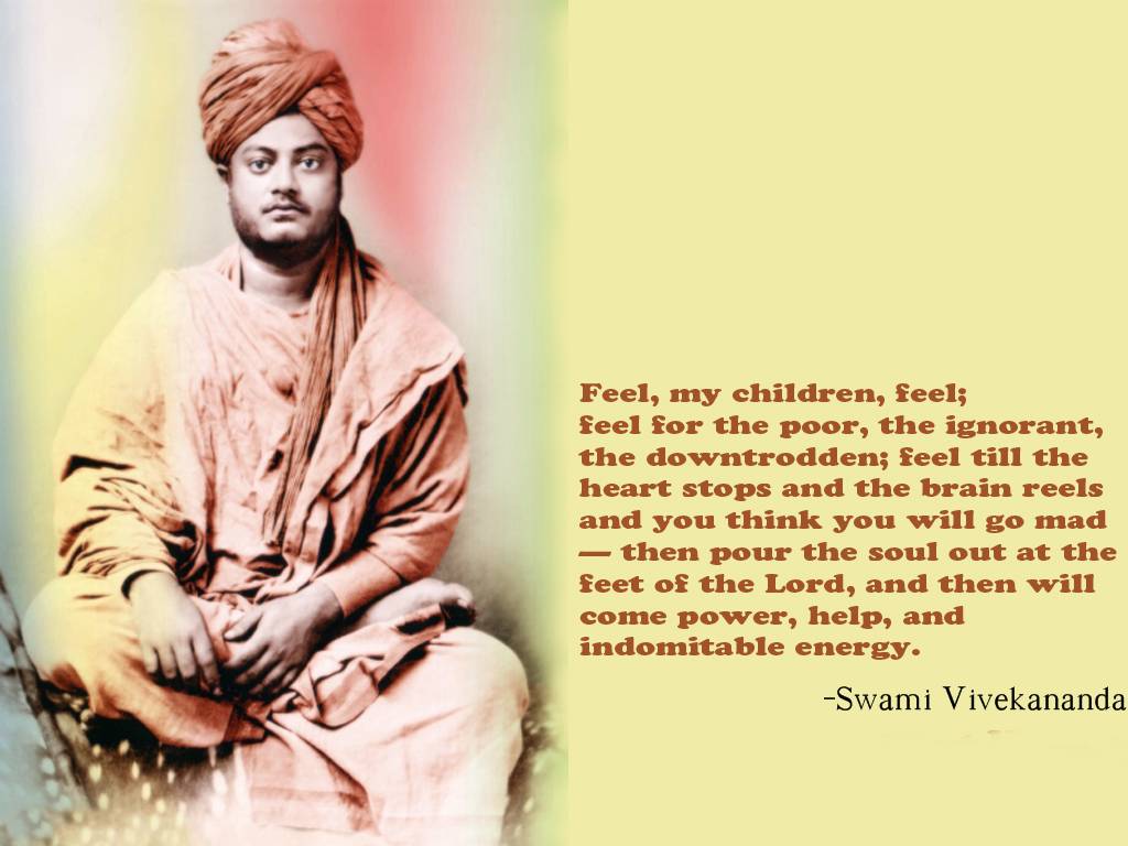 Swami Vivekananda Quotes Background Wallpaper 