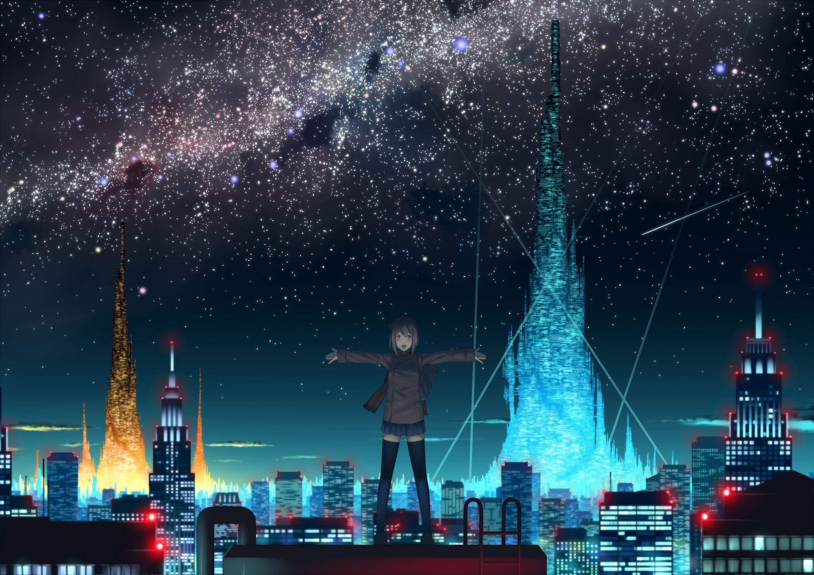 Anime City Backgrounds | ManyBackgrounds.com