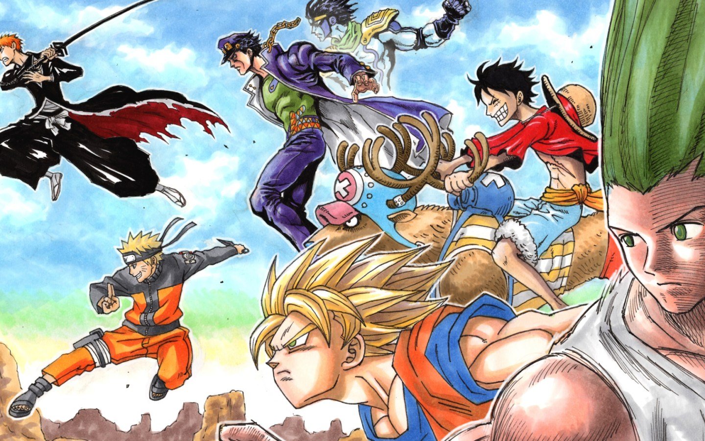 Crossover Manga Series Best Wallpaper 