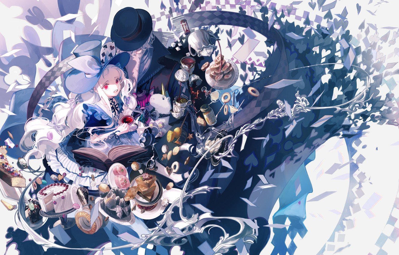 Alice In Wonderland Anime Manga Series HD Wallpaper 