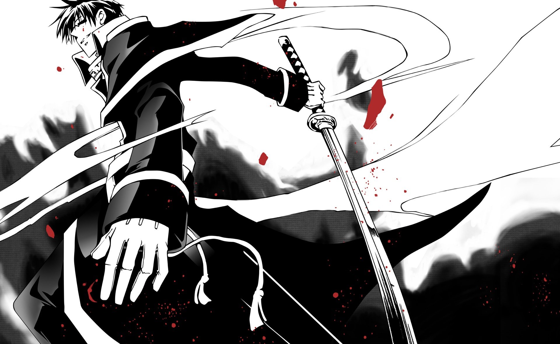 Anime Black And White Wallpaper HD 