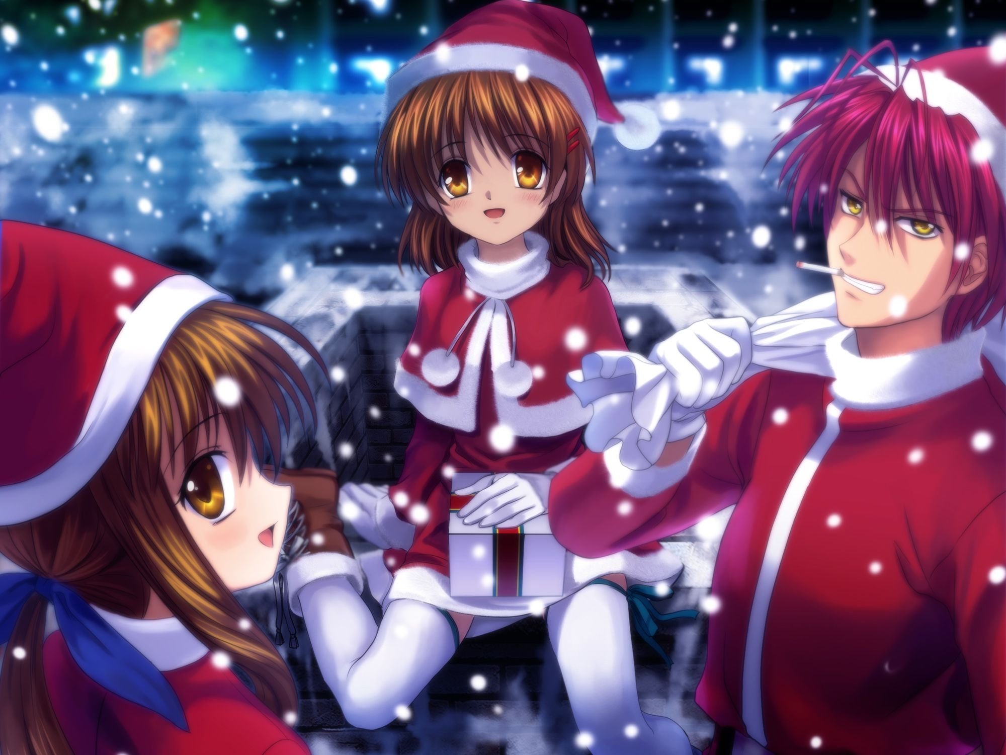 Anime Christmas Cool Background Wallpapers 