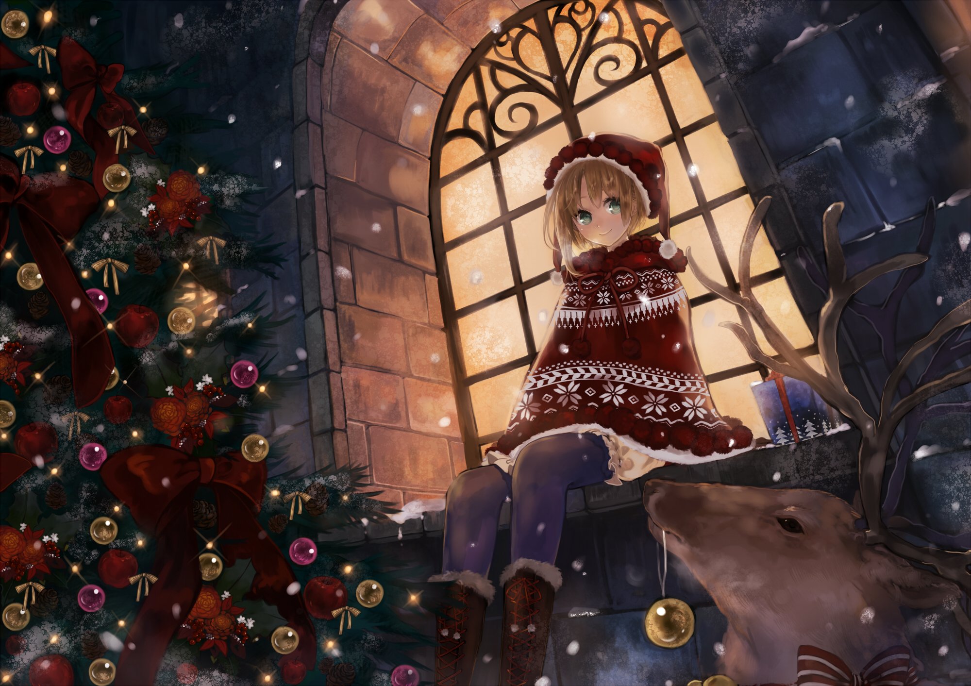 Anime Christmas Cool Best HD Wallpaper 