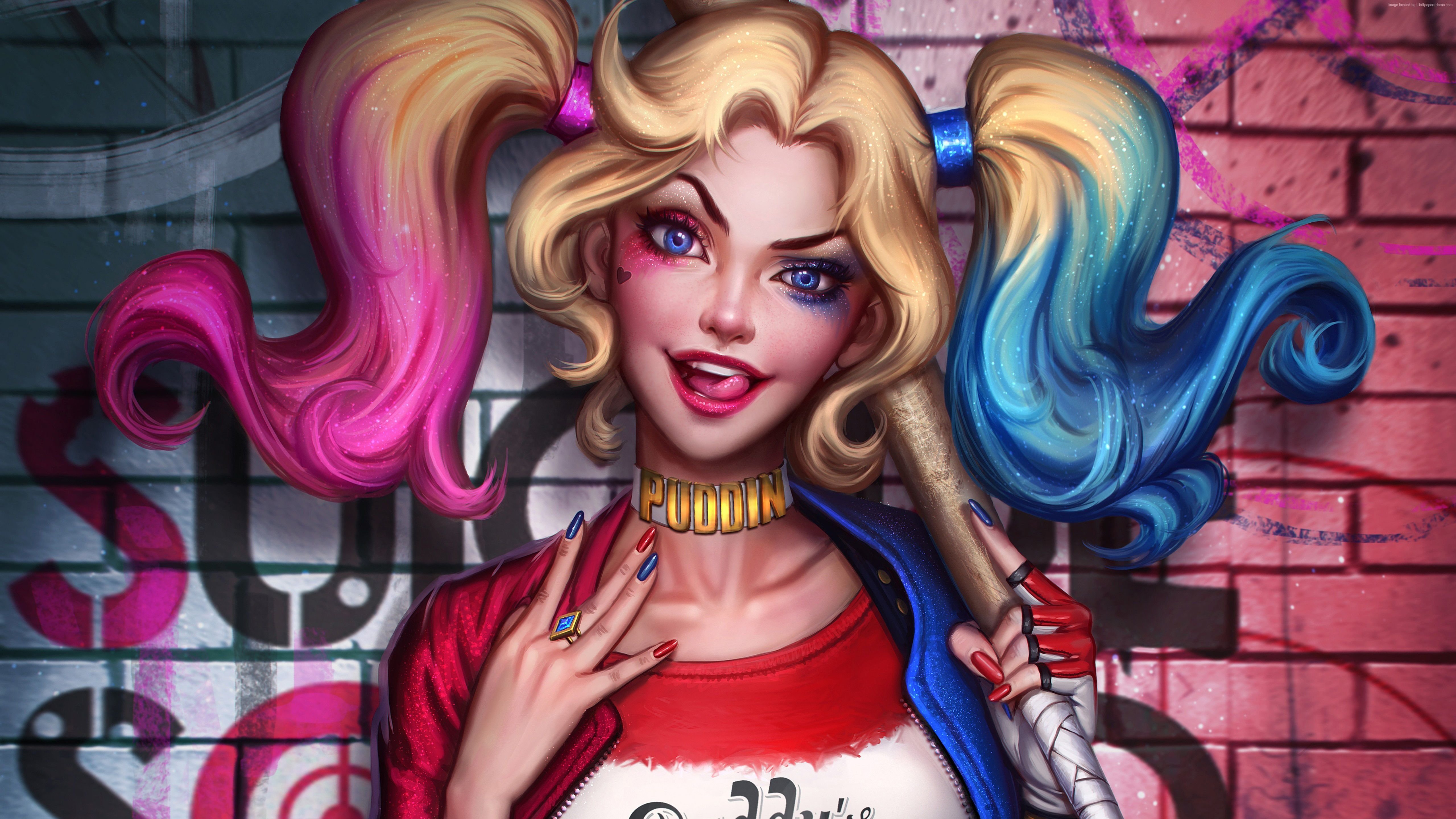 Anime Harley Quinn HD Desktop Wallpaper 