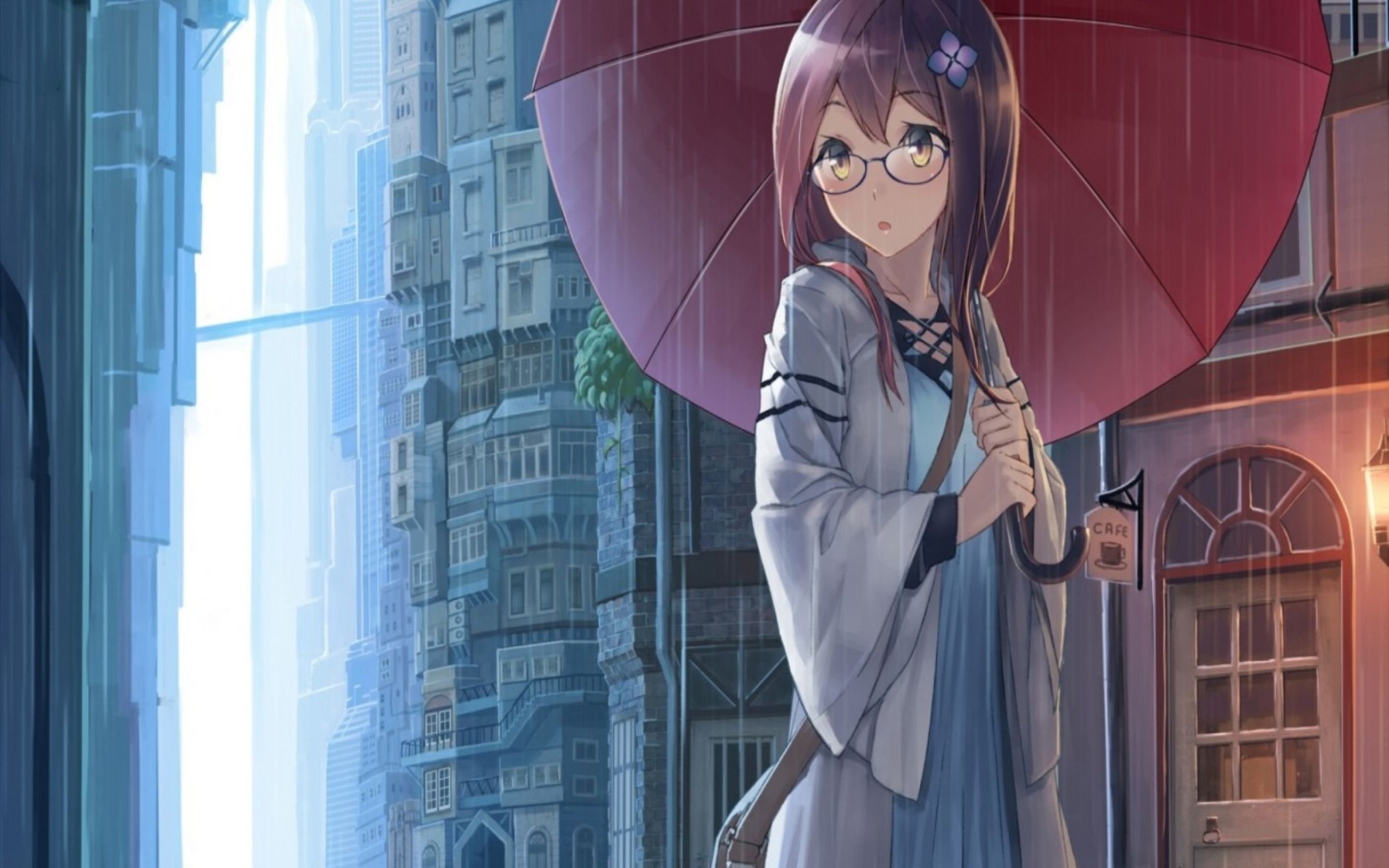 Anime Rain Best Wallpaper 