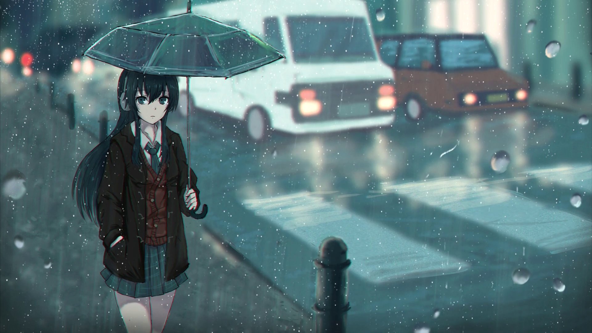 Anime Rain Wallpaper 106295 - Baltana