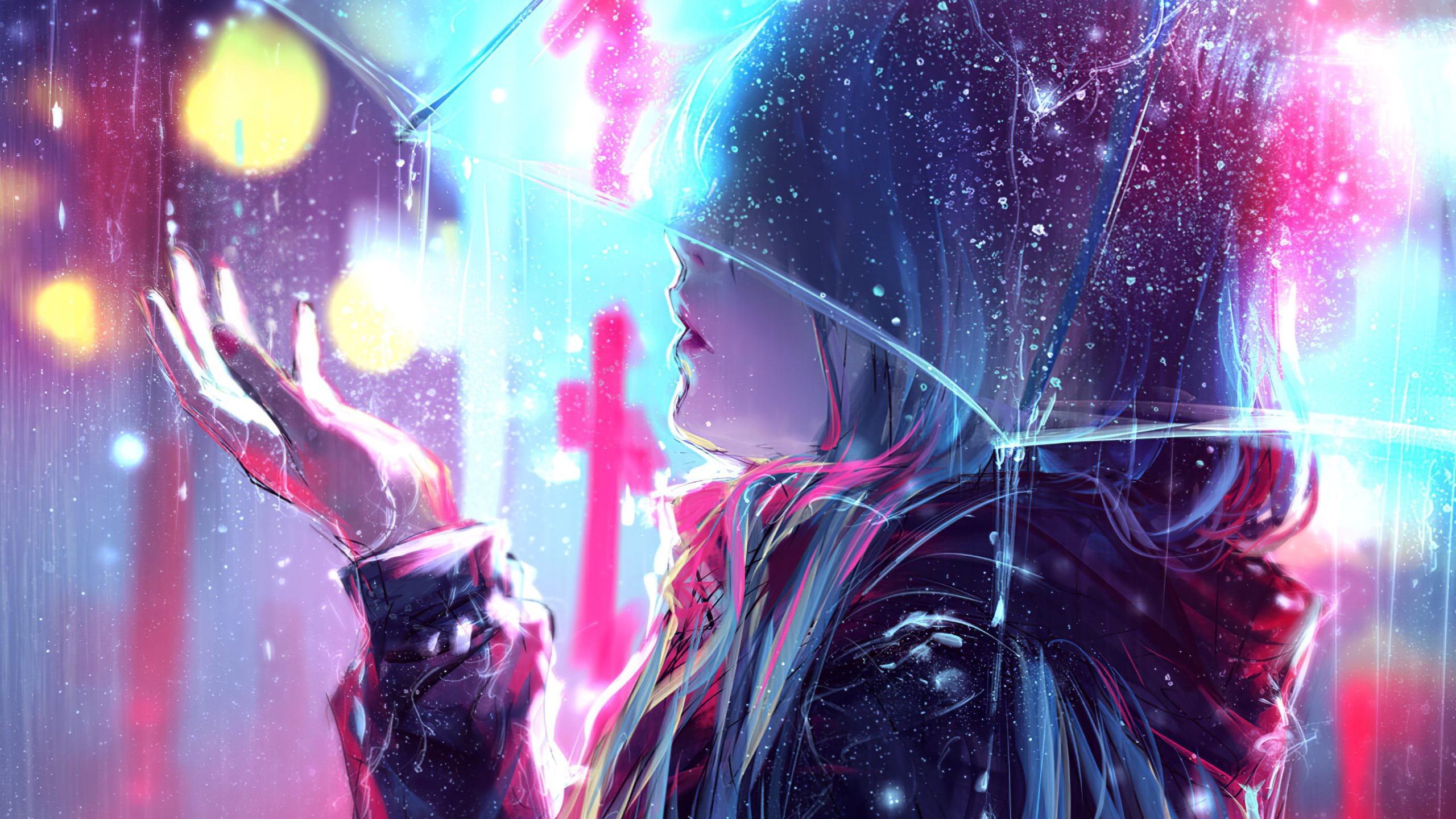 Anime Rain Wallpaper HD 