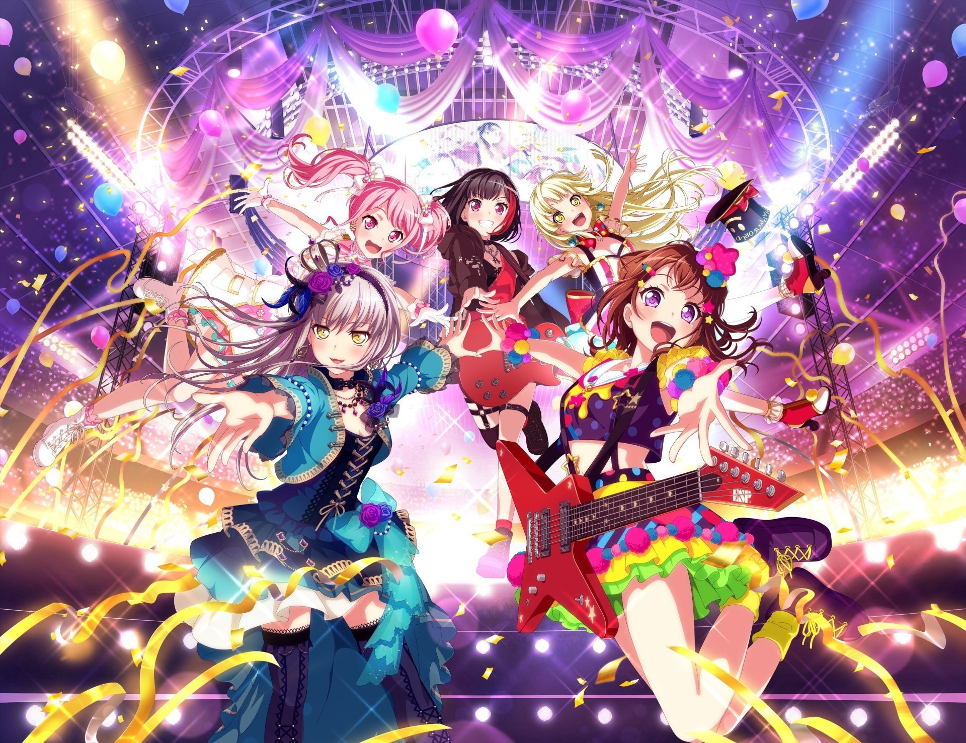 BanG Dream Girls Band Party Desktop Wallpaper 
