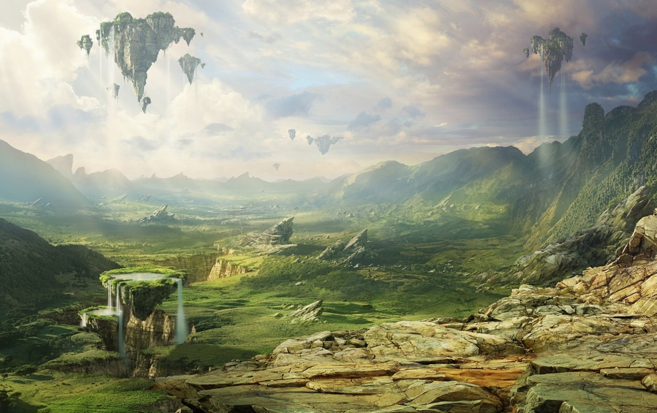 Fantasy Landscape Background Wallpaper 