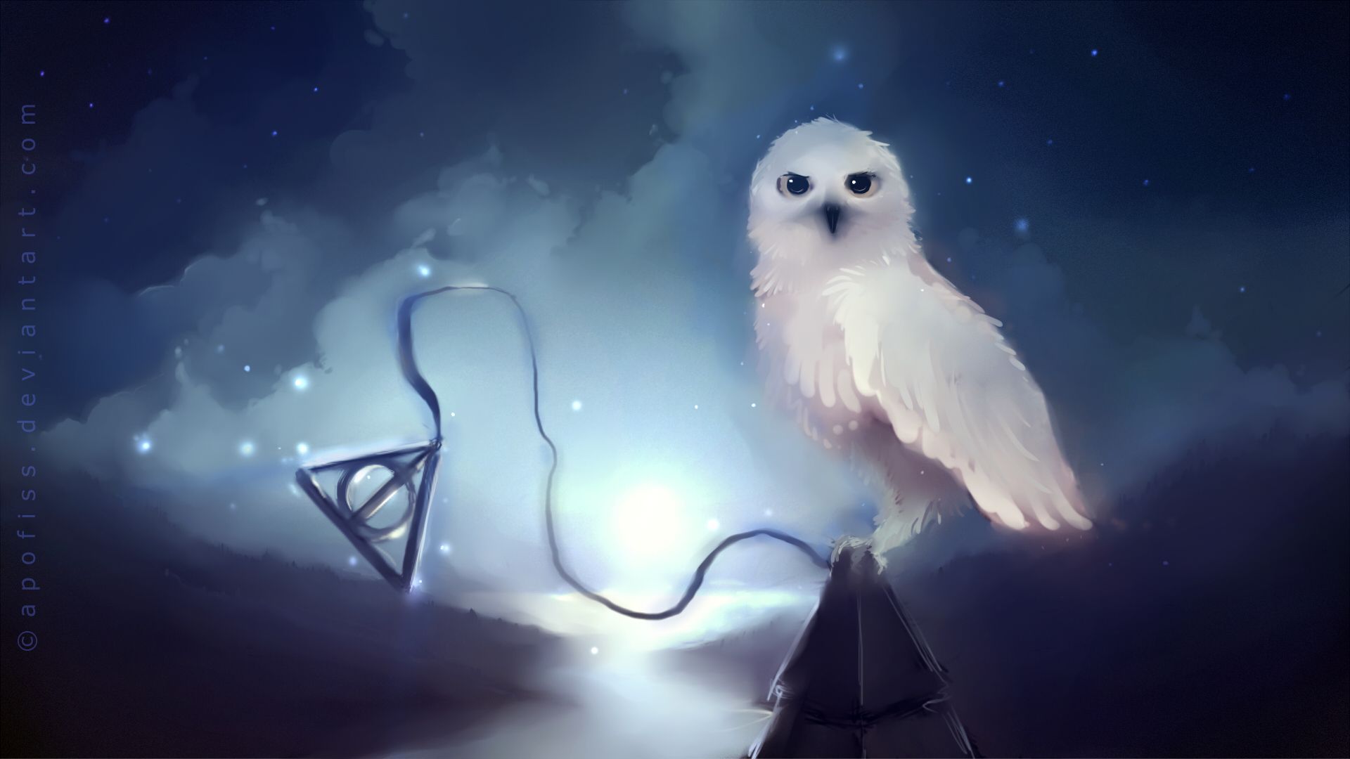 Fantasy Owl Cool Desktop Wallpaper 