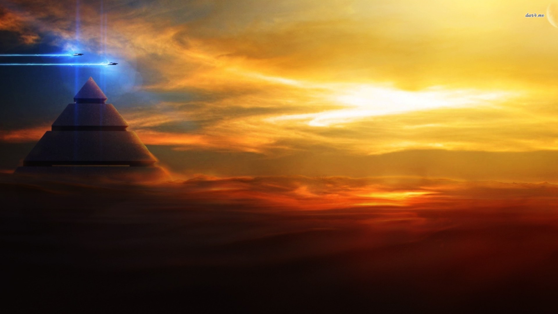 Fantasy Pyramid Cool HD Wallpaper 