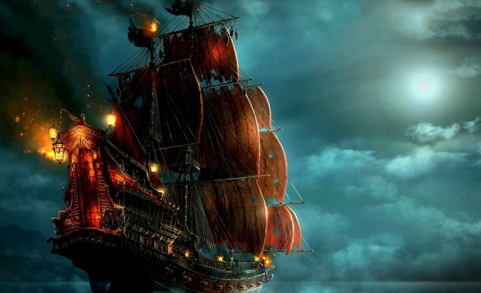 Fantasy Ship HD Wallpaper 