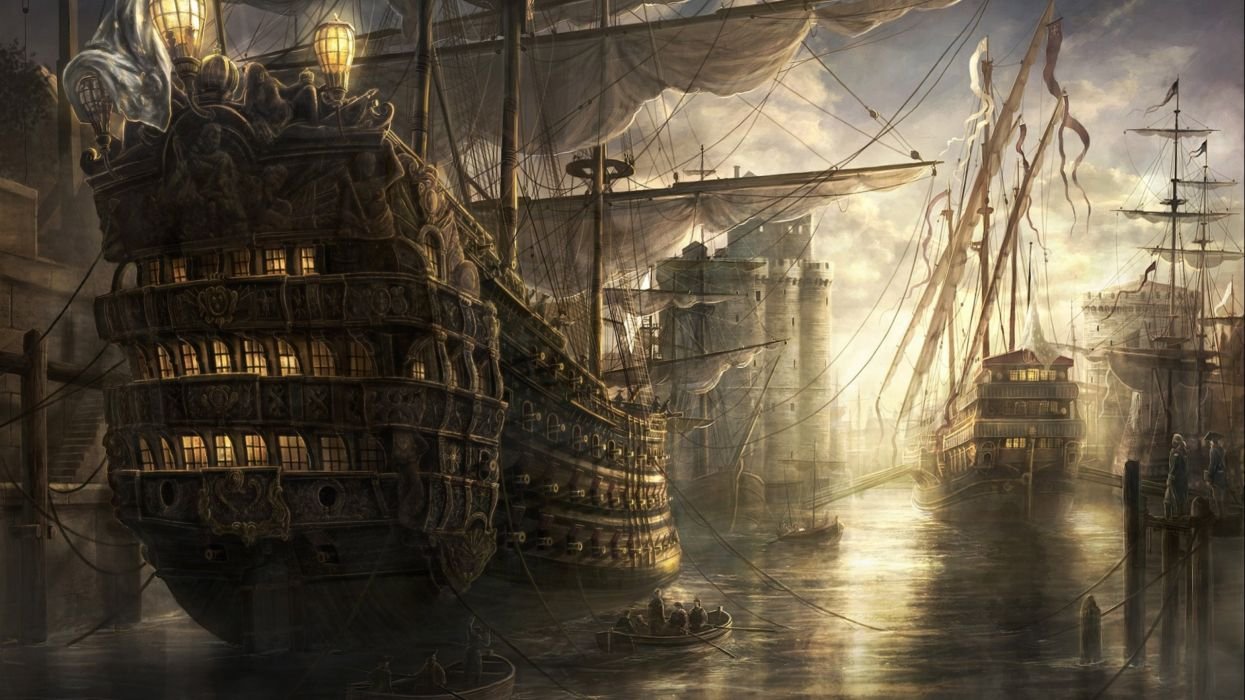 Fantasy Ship Wallpaper 