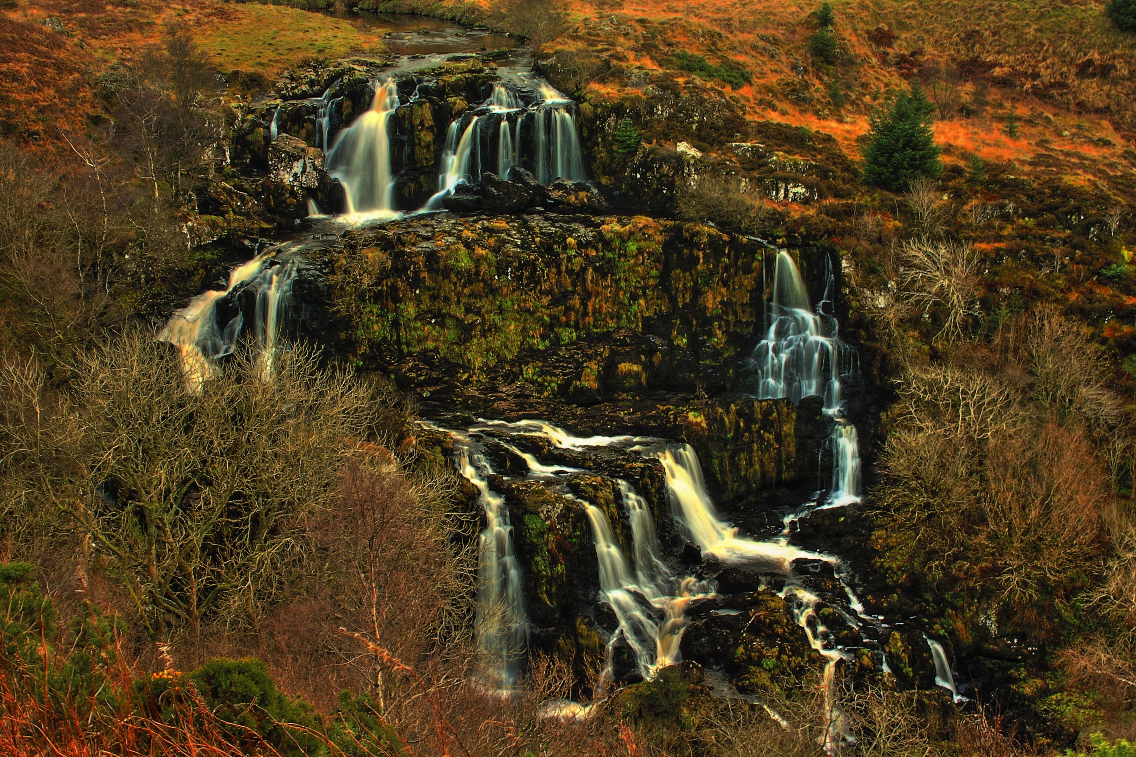 Loup of Fintry Waterfall Background Wallpaper 