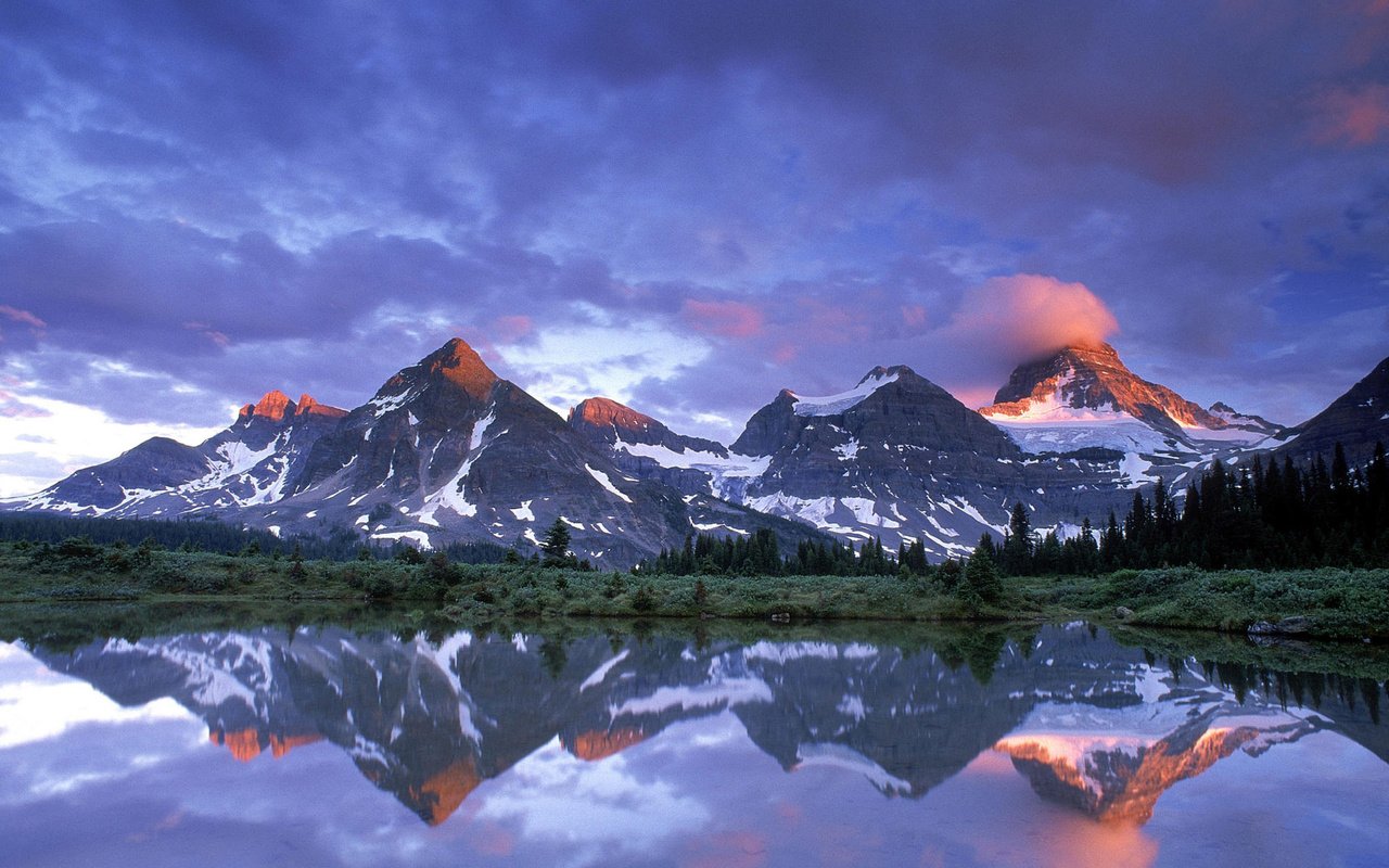 Mount Assiniboine British Columbia Canada High Definition Wallpaper 