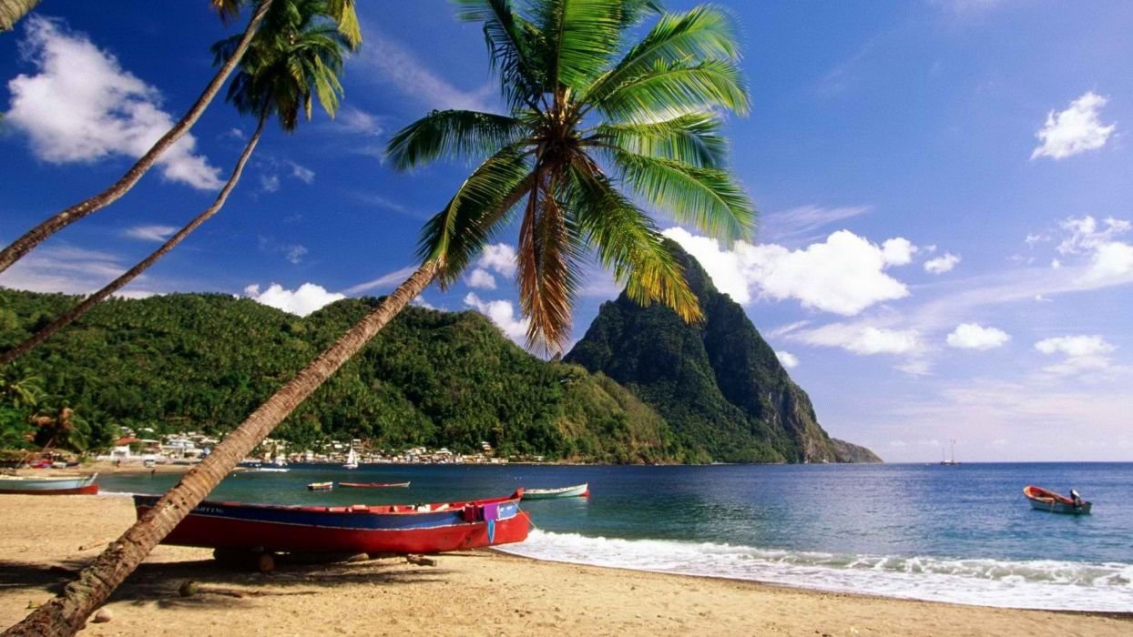Saint Lucia Timothy Hill Widescreen Wallpapers 
