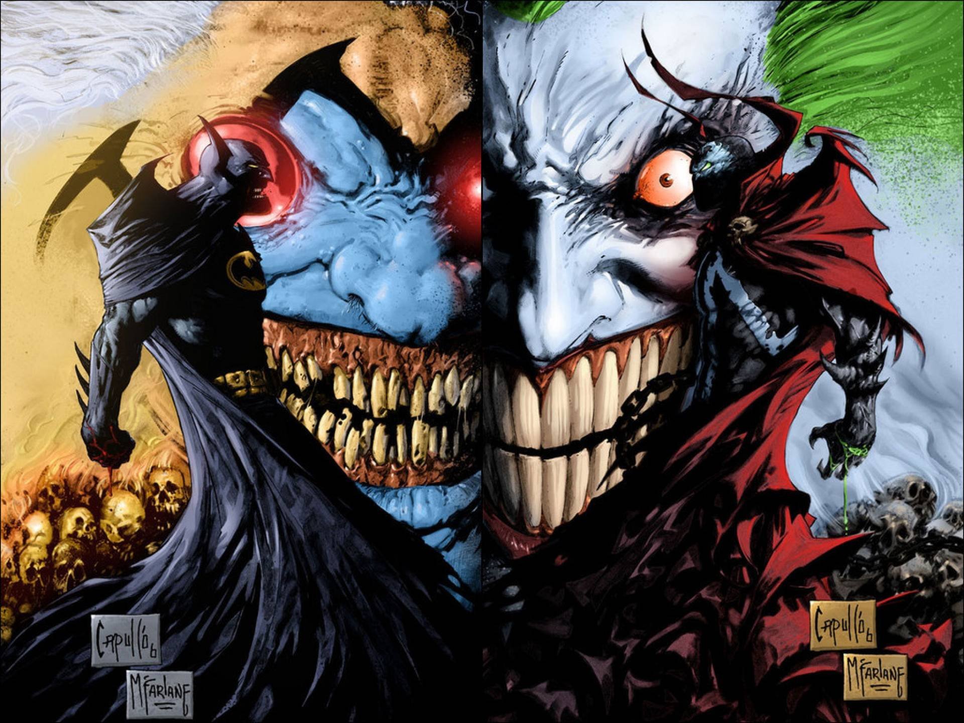 Batman VS. Superman Comic Background Wallpaper 
