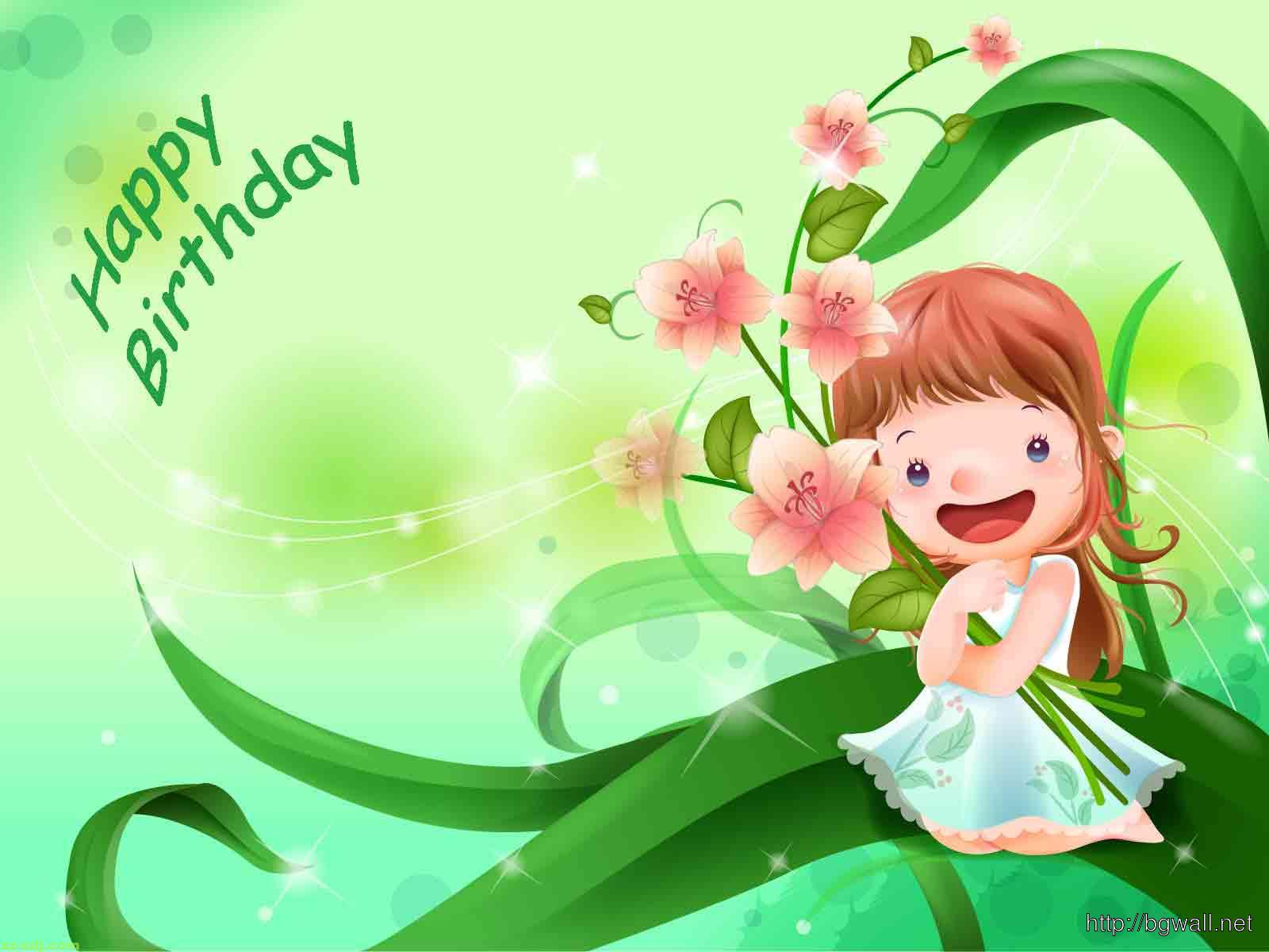 Girl Happy Birthday Greeting Background Wallpaper 113113 - Baltana