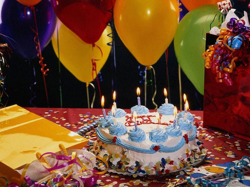 Happy Birthday Cake Celebration High Definition Wallpaper 