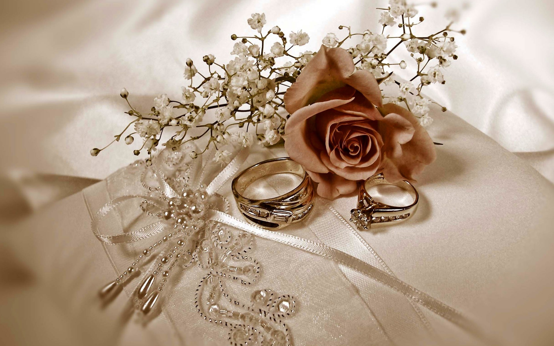Wedding Ring Jewel Background Wallpaper 