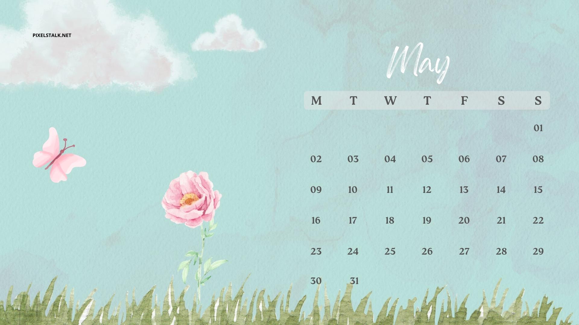 May 2022 Calendar Background Wallpaper 