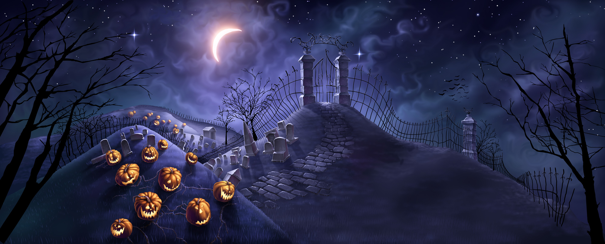 Halloween Background HD Desktop Wallpaper 