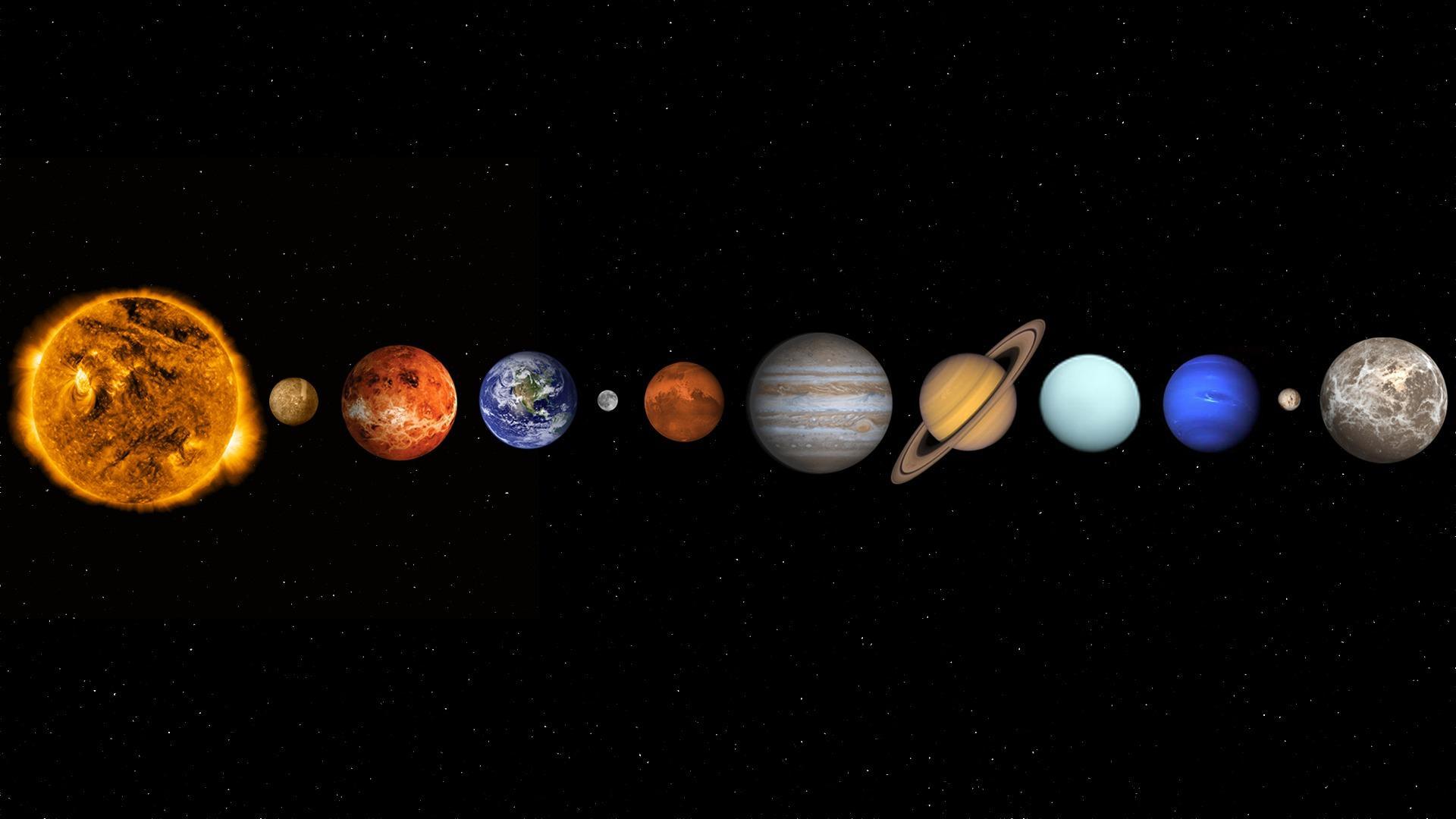 Solar System Background Wallpaper 