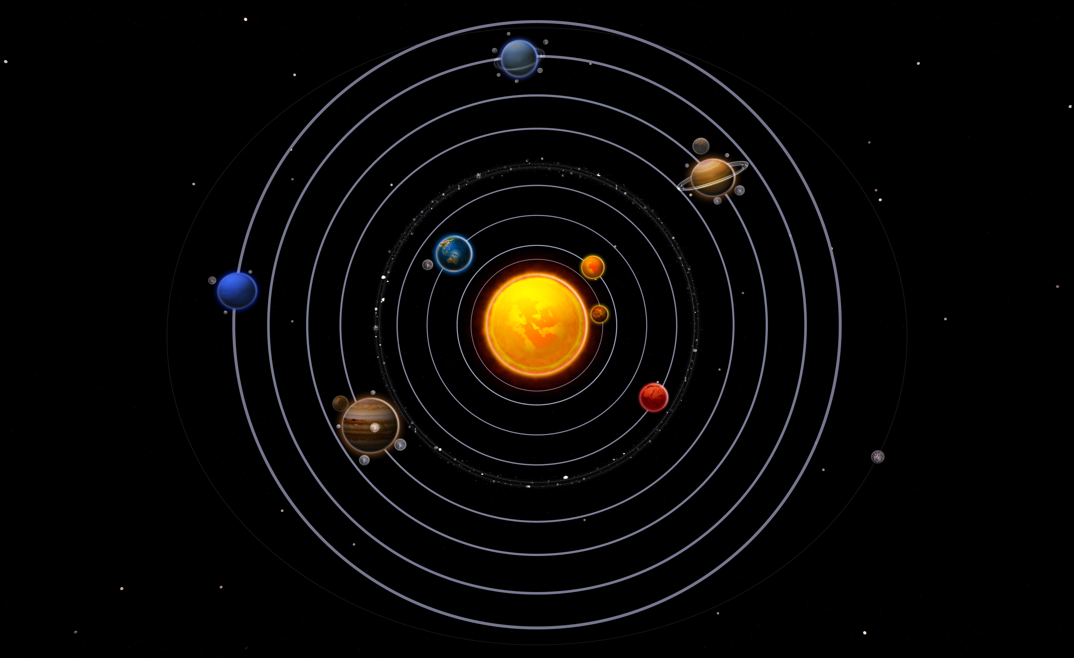 Solar System Desktop Wallpaper 