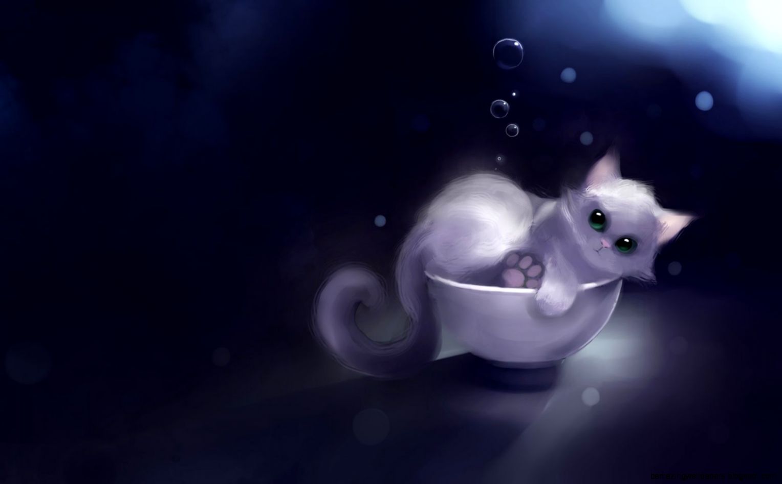 Anime Kitten Background Wallpaper 