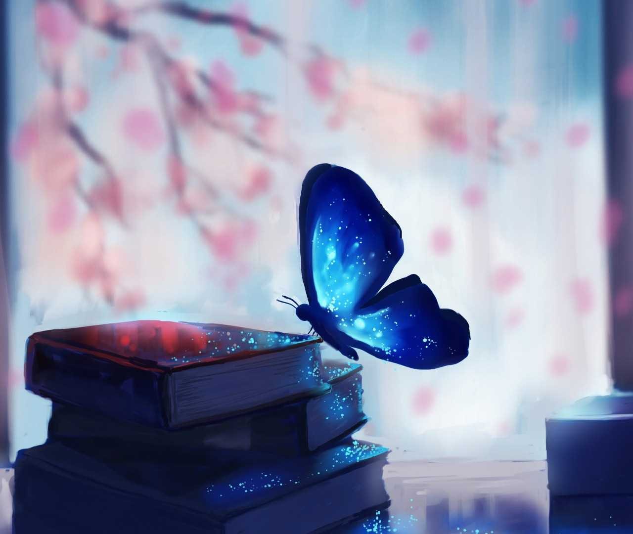 Blue Morpho Butterfly Background Wallpapers 