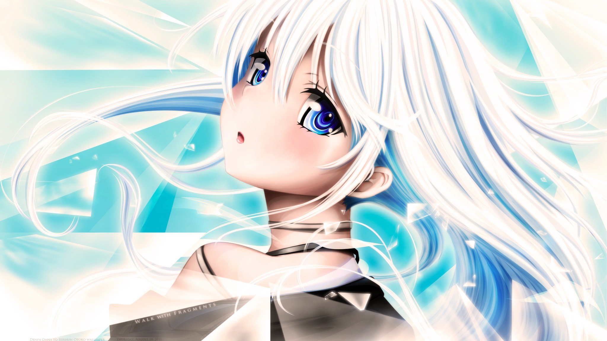 Blue Eyes Anime Girl HQ Desktop Wallpaper 