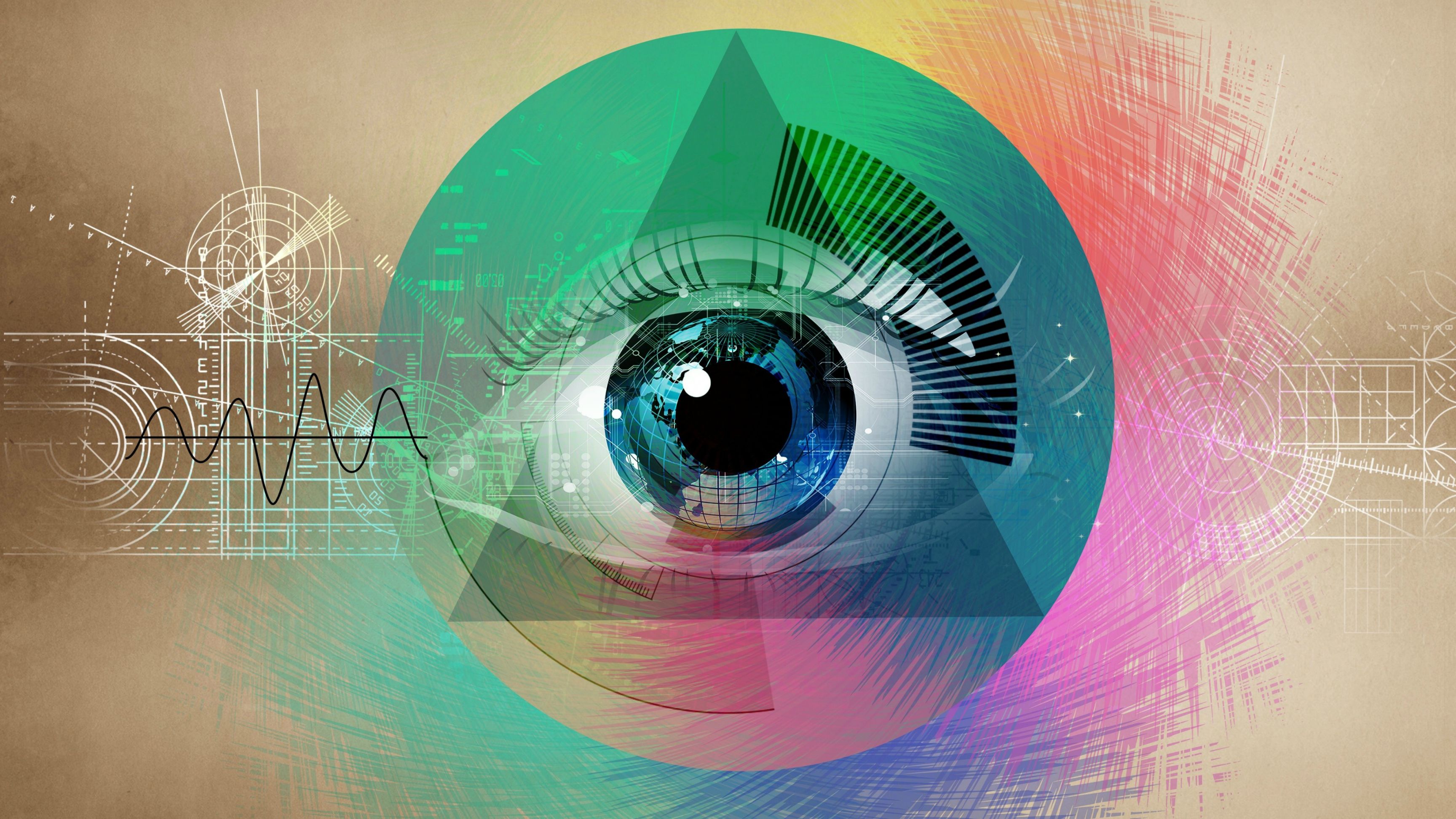 Illuminati Eye HQ Desktop Wallpaper 