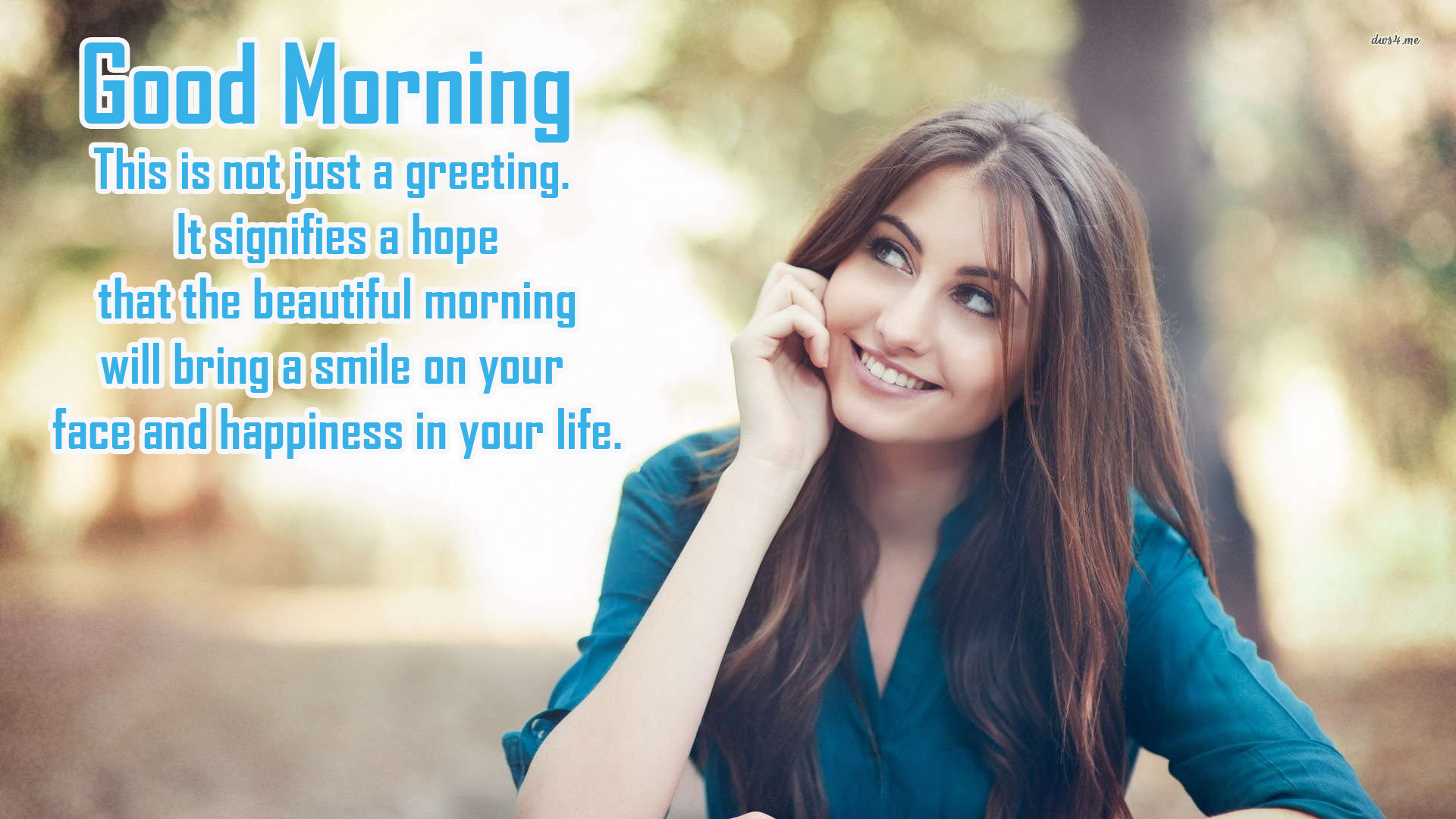 Beautiful Good Morning Message Wallpaper 