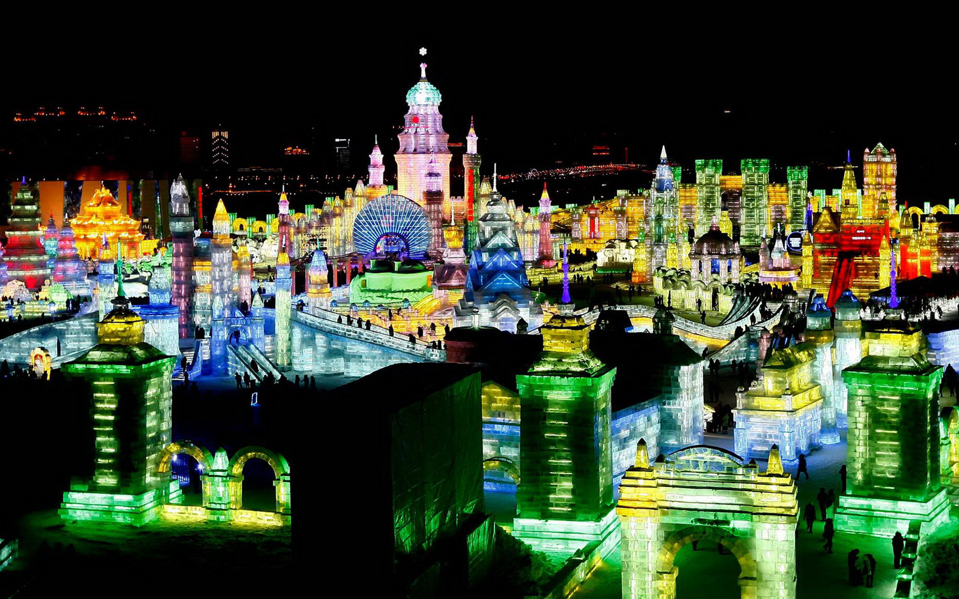 Harbin International Ice And Snow Sculpture Festival HD Desktop Wallpaper 