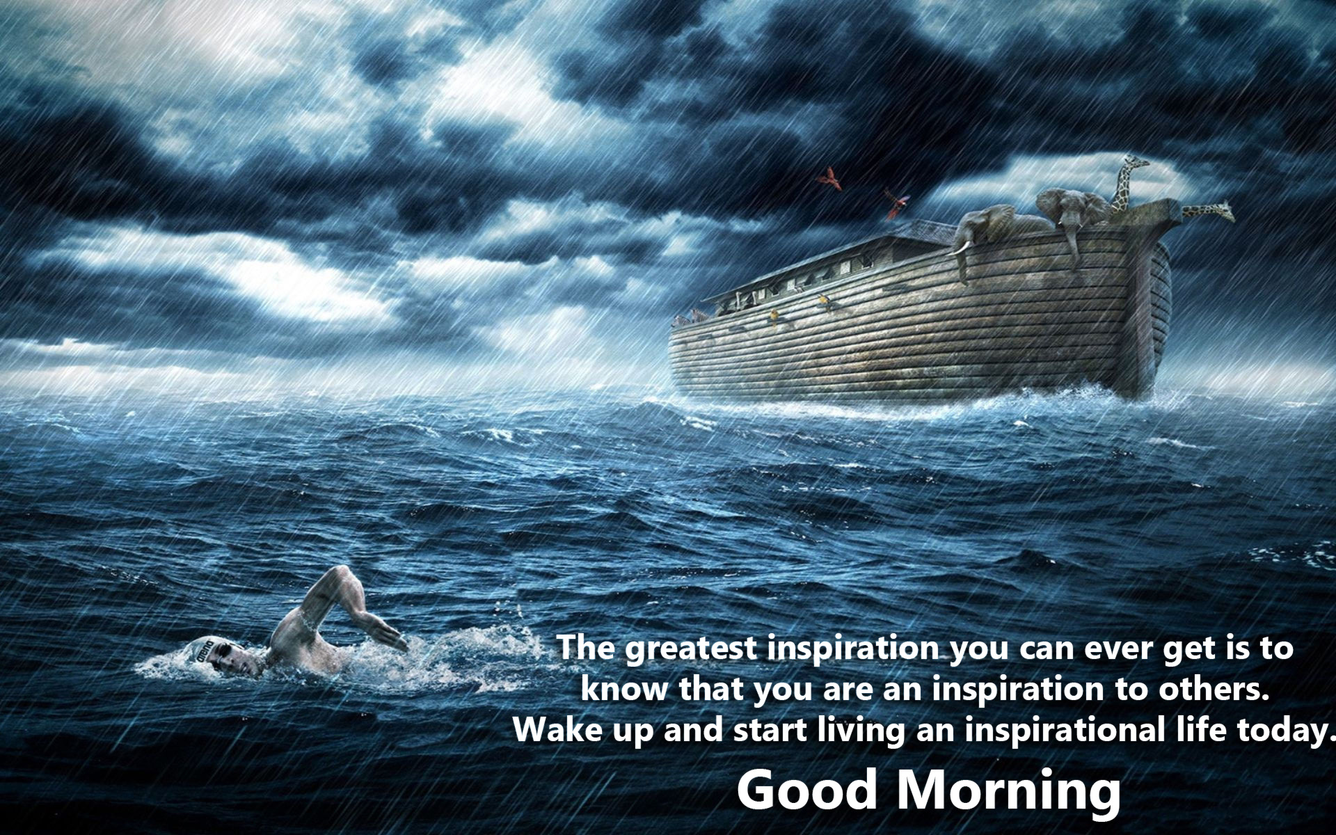 Inspirational Good Morning Message Wallpaper 