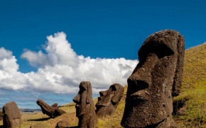 Easter Island,Chile,Island Background Wallpaper 122228