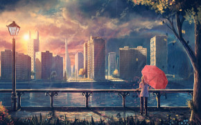 City Anime HD Background Wallpaper 103766