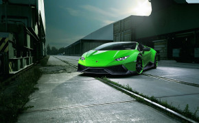 Green Lamborghini Huracan Spyder Wallpaper 09924