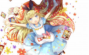 Alice In Wonderland Anime Background Wallpaper 104633