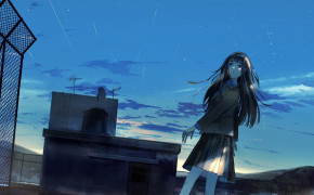 Anime Alone Girl HD Desktop Wallpaper 105055