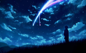 Anime Night Sky Background Wallpaper 106114