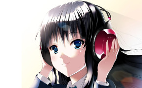Anime Girl With Headphones Manga Series Best HD Wallpaper 105549