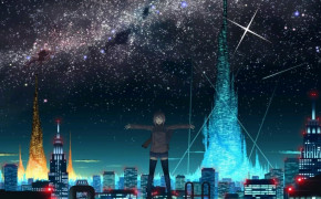 Anime Night Sky Manga Series HD Desktop Wallpaper 106131