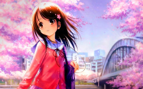 Anime Girl With Headphones Manga Series Background HD Wallpapers 105546