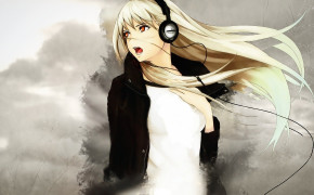 Anime Girl With Headphones Manga Series Wallpaper HD 105557