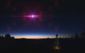 Anime Night Sky HD Wallpaper 106118