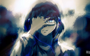 Anime Girl With Headphones Manga Series HD Background Wallpaper 105552