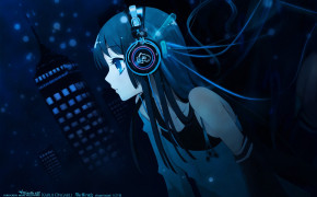 Anime Girl With Headphones Widescreen Wallpapers 105545